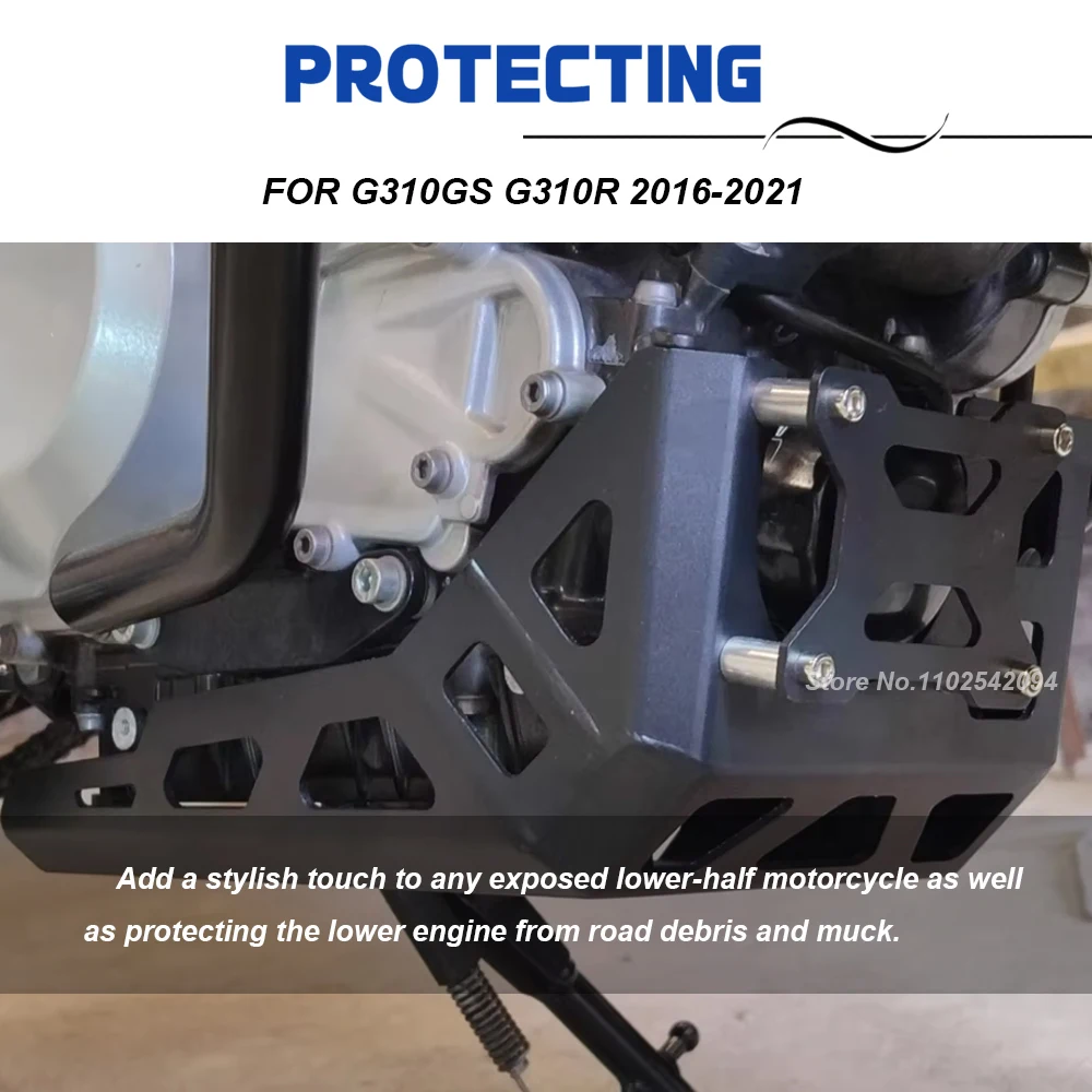 Motorcycle Skid Plate Engine Cover Chassis Guard For G 310GS 310R Belly Pan Protector For G310R/GS 2017 2018 2019 2020 2021 G310 view 3