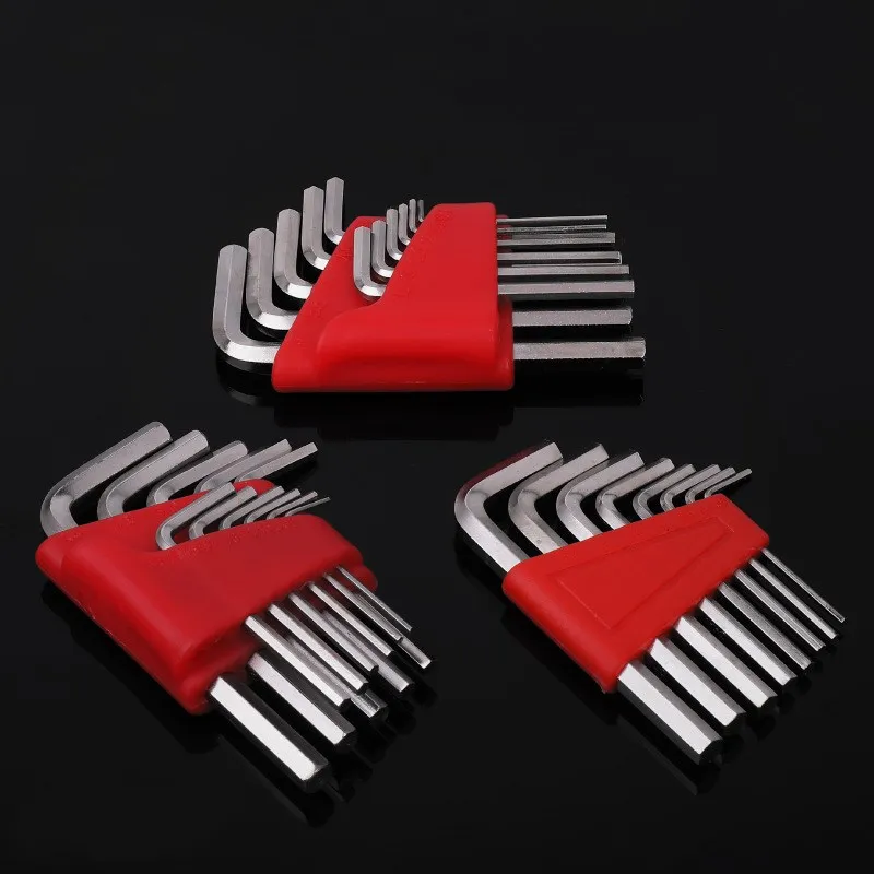 Imagem -05 - Conjunto de Chaves Allen com Braço Curto Métrico Polegada Tamanho l Bolso Ferramenta Fácil de Transportar Pcs Pcs 11 Pcs