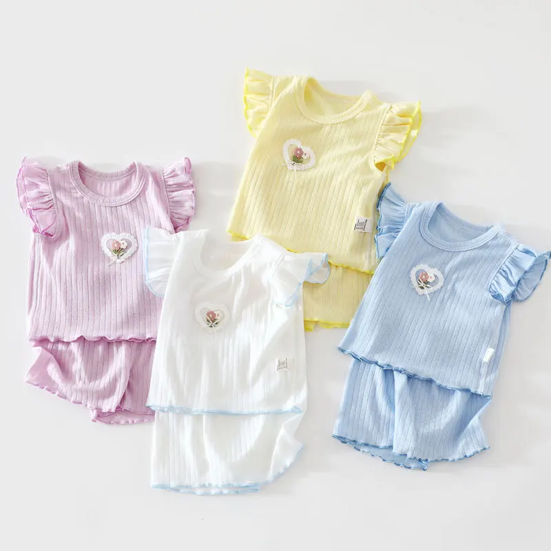 

2026 New Summer Baby Clothes Sets Pure Short Sleeve T-shirt&Shorts Set Toddler Casual Wear Outfits