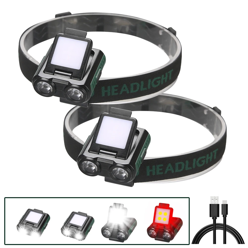 

Индукционный Головной фонарь с USB-зарядкой, фонарь с аккумулятором