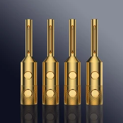 Viborg VB401G Pure Copper banana plug gold Plated VB401S Audio Jack Banana Plug Connector Terminal Connectors Speaker Plugs Hifi