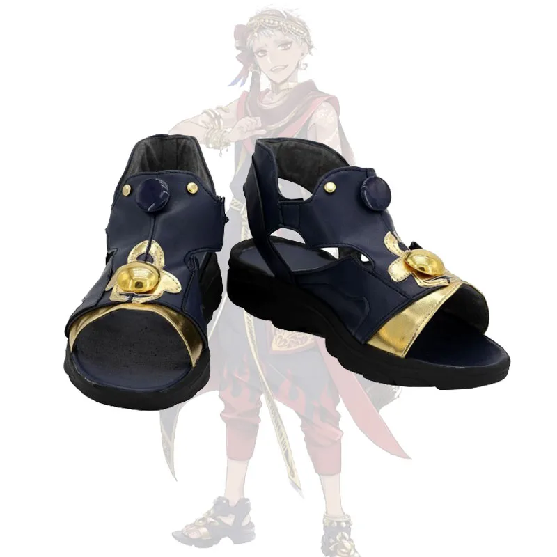 

Games Kalim Al-Asim Cosplay Shoes Twisted Wonderland Night Raven College Scarabia Kalim's Shoes Halloween Adult Role-playing