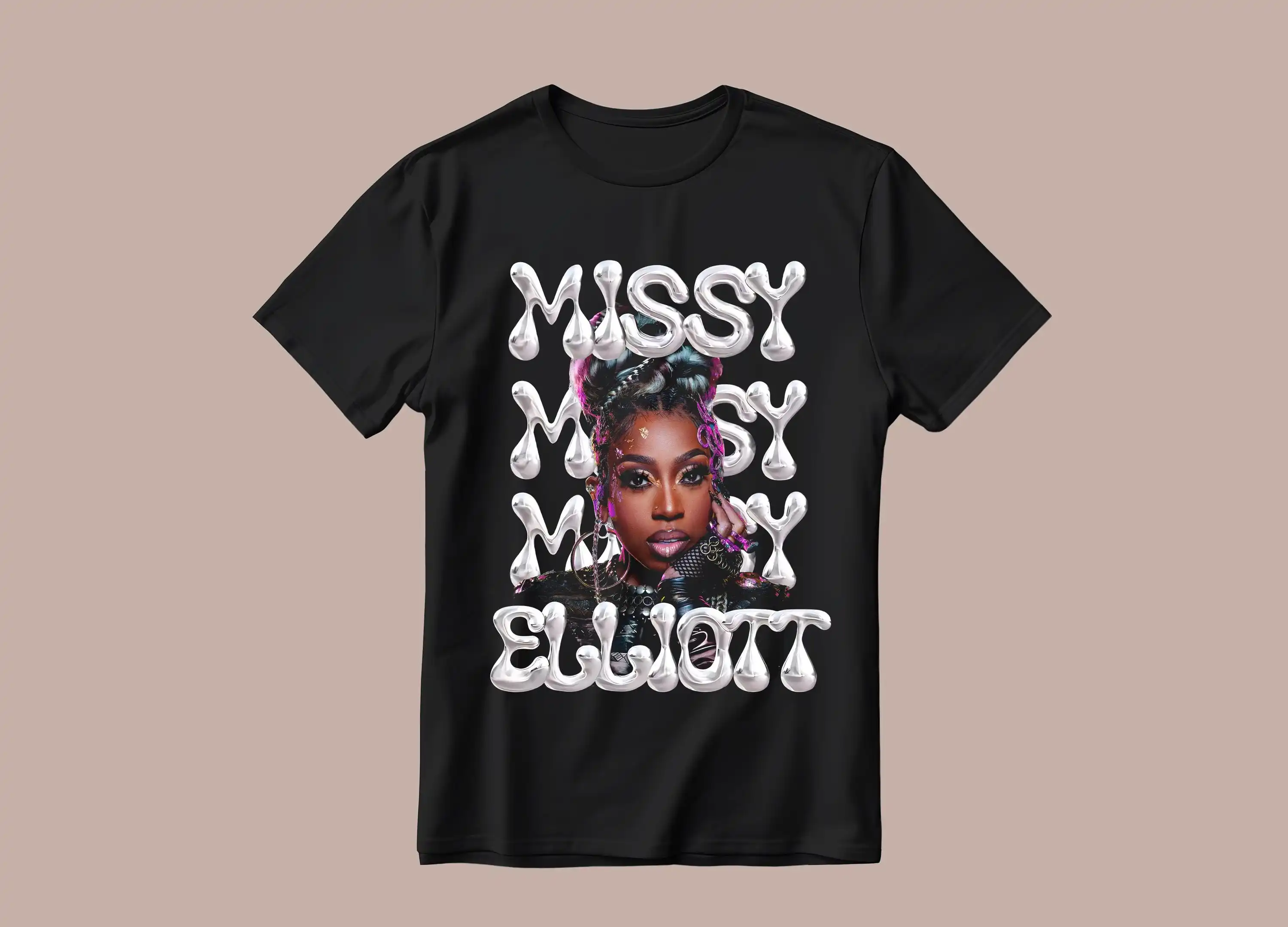 

Missy Elliot Vintage T shirt Homage SweaT Fan Retro 90s Merch