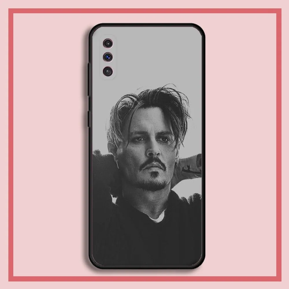 Johnny Depp Actor Phone Case For Samsung S23,23,22,30,21,10,9,Note20 Ultra,Lite,Ultra,5G,Plus,FE,Black Soft Case