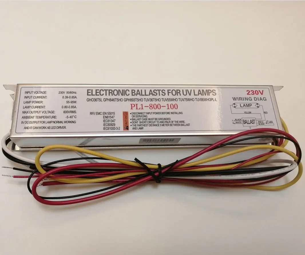 UVC ballast 425ma 800ma 1.0A 2.1A 3A  10w 18w 30w 36w 55w 75w 95w 105w 240w 320w ultraviolet lamp ballast