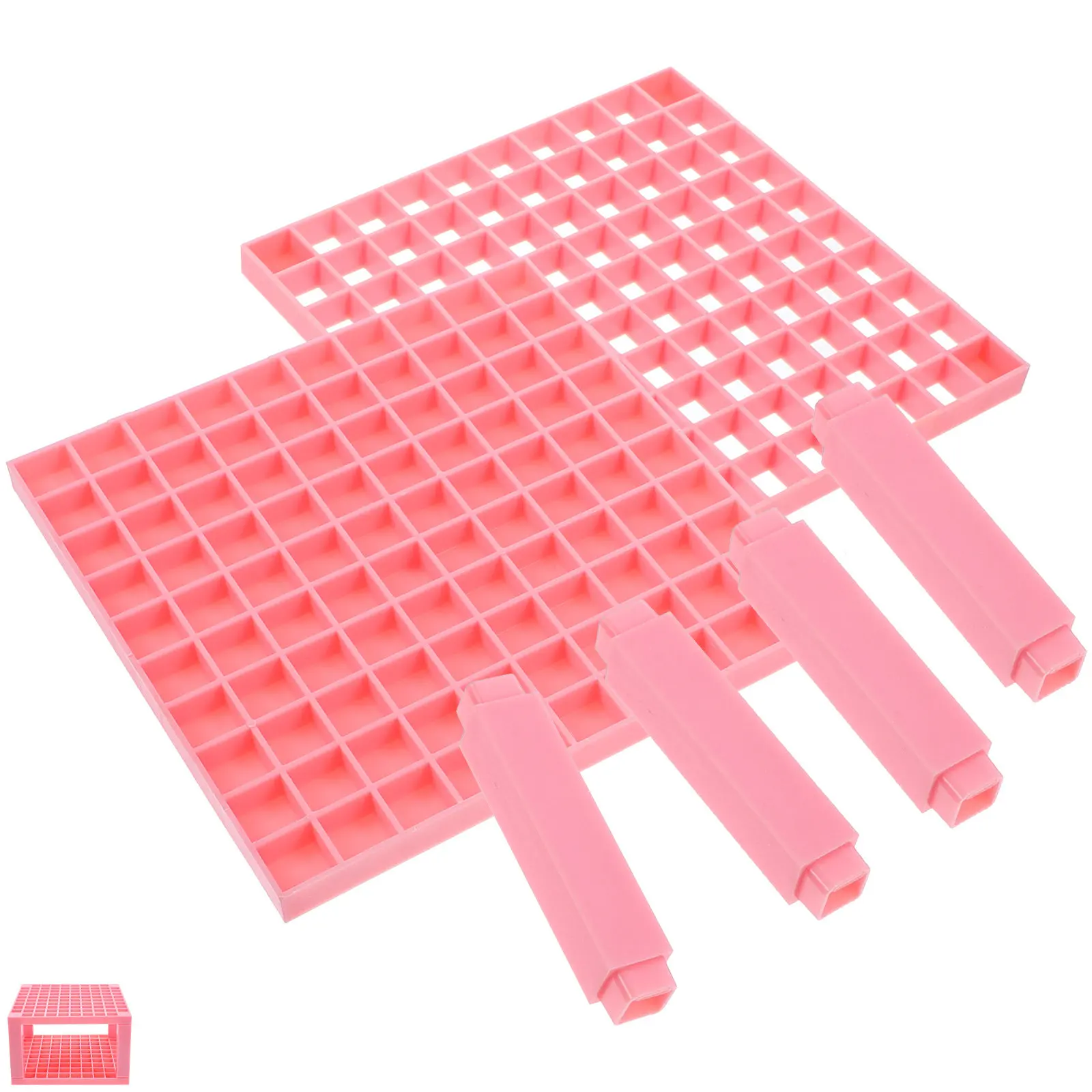Household Paint Brush Storage Container Lightweight Plastic Pen Holder Rack Organizer for Painting Makeup Brushes
