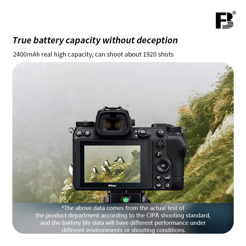 FB EN-EL15 EN-EL15C Battery With USB-C Type-C Charging Port for Nikon Z8 Z7 Z7II Z6II Z5 D7500 D7200 D7100 D7000 D850 D810 D800