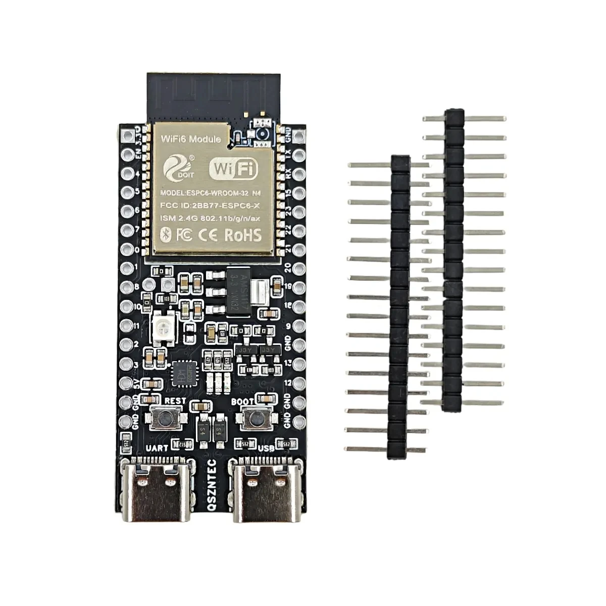 ESP32-C6-DevKitC-1 scheda di sviluppo ESP32-WROOM-32 scheda centrale N4 4MB Flash WIFI6 BLE Zigbee compatibile ESP32-WROOM modulo