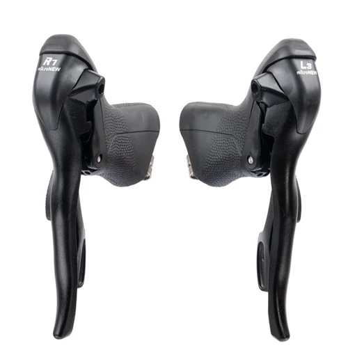 Imagen 2 del producto Micronew-palancas de cambios para bicicleta de carretera, 2x7, 2x8, 2x9, 2x10, 2x11, palanca de cambios de freno de velocidad, desviadores de bicicleta para palancas de Control Dual Shimano Road