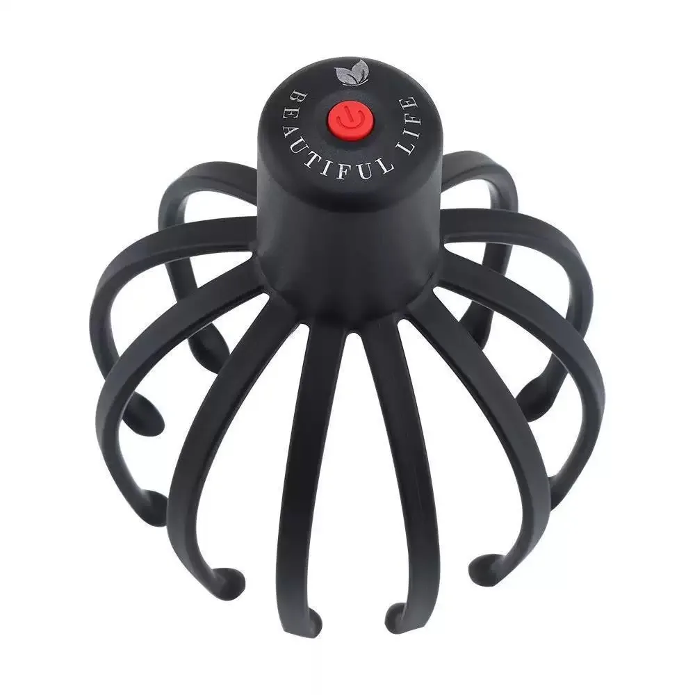

3 Gears Electric Head Massager Multi-touch High Frequency Vibration Claw Head Massager Type-C Head Scratcher Relaxation