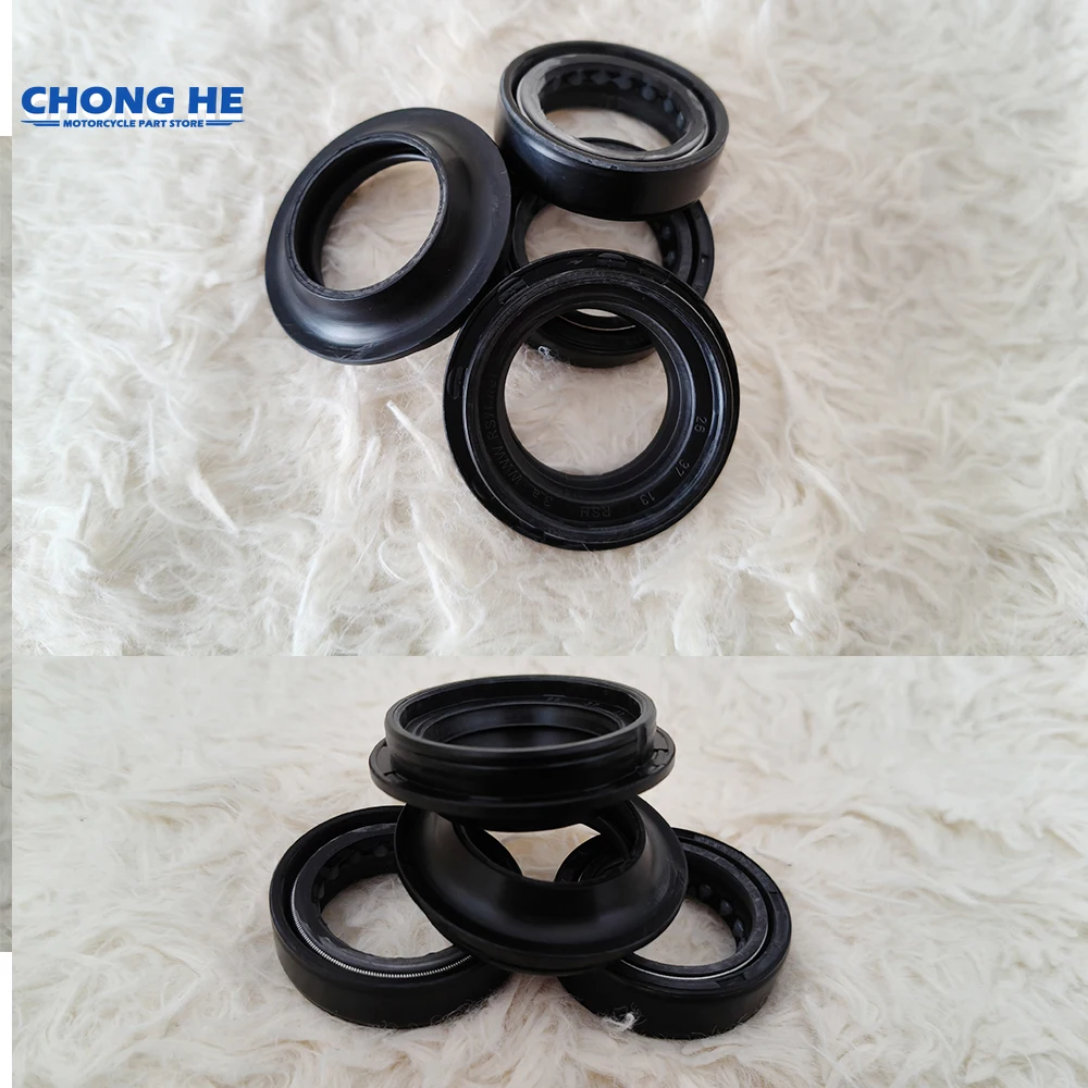 

2pc/4pc/8pc/16pc 27x37 Motorbike 27*37*7.5 Front Fork Damper Shock Absorber Oil Seal and Dust Cover For Honda 125cc CG125 CG 125