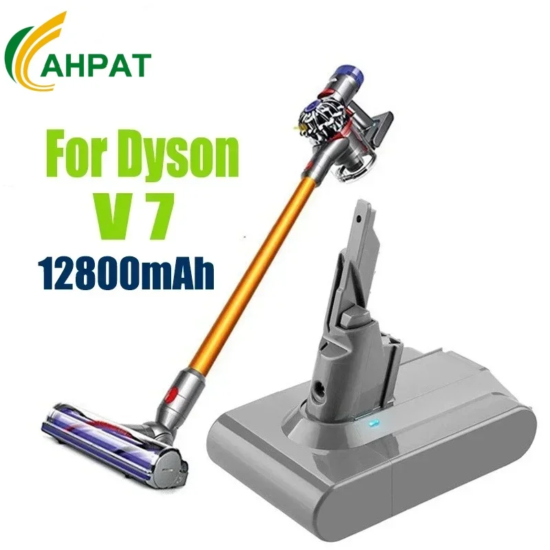 V7 9800mAh 21.6V ForDyson Battery Longer Runtime and Stronger Suction Replacement V7 Animal Trigger Motorhead Pro Fluffy SV11