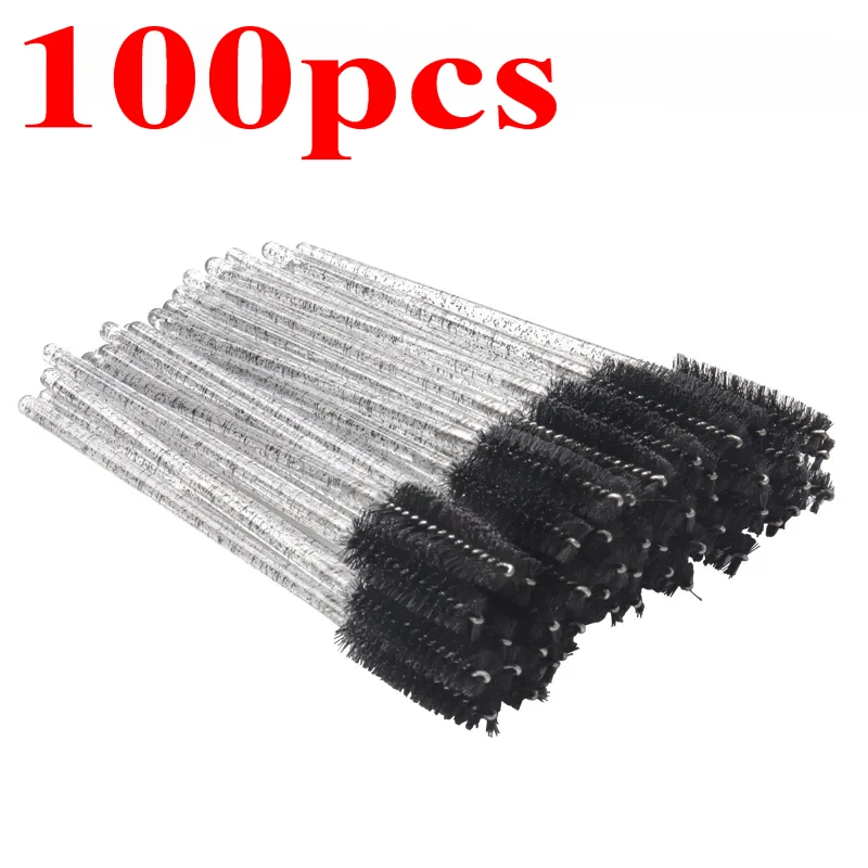 100/500/1000PCS Wimpern Pinsel Set Großhändler Lash Mascara Pinsel Für Wimpern Verlängerung Augenbrauen Zauberstäbe Applikator Make-Up werkzeuge
