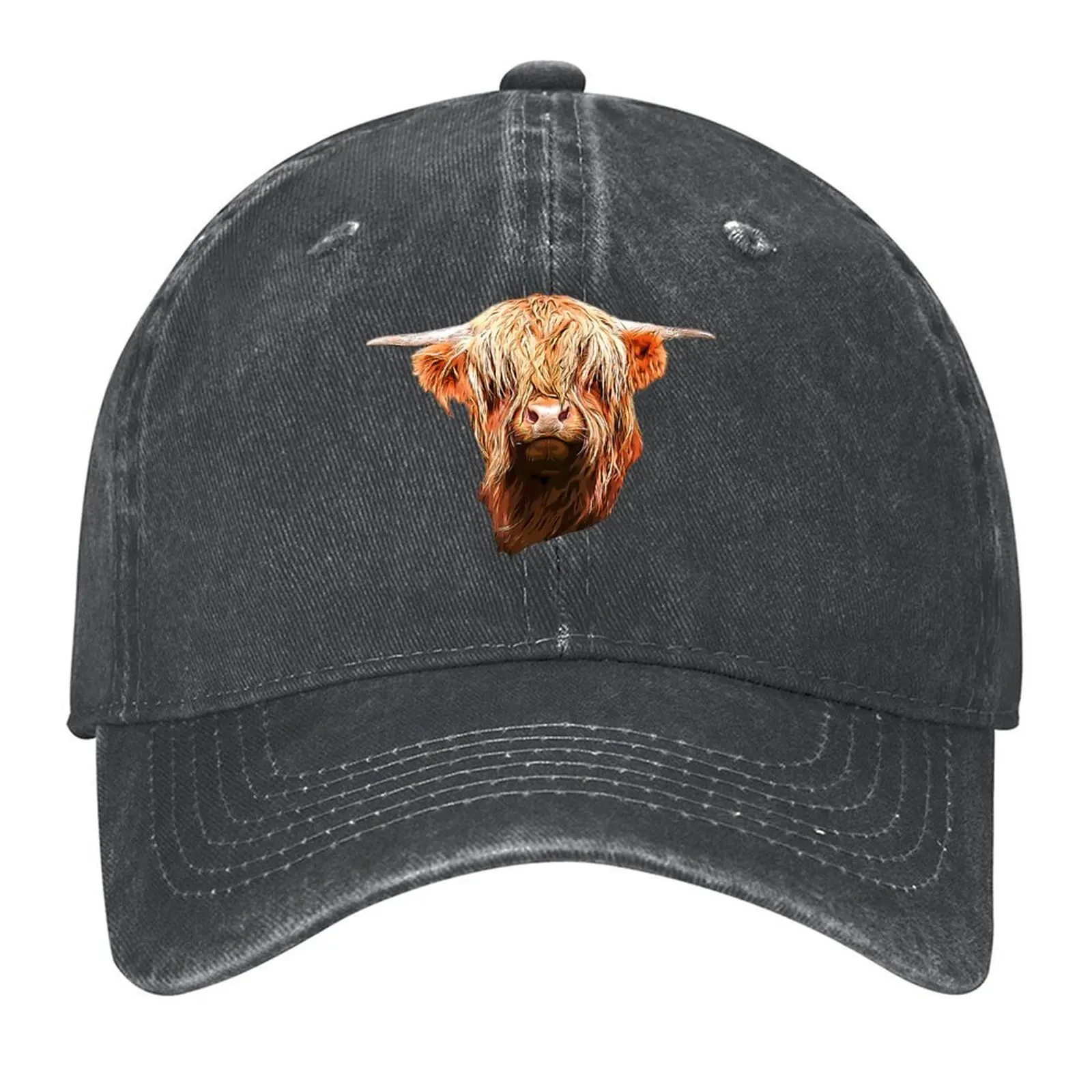 

Scottish Highland Cow Beauty Baseball Cap Beach |-F-| custom Hat Icon Women's Hats 2025 Men's