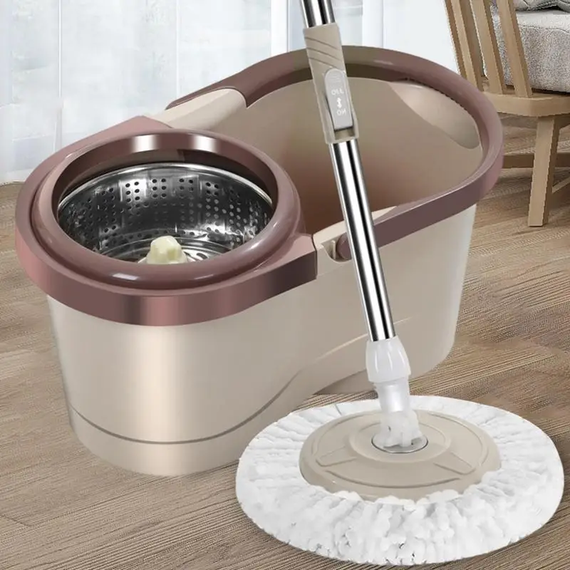 Automatic Spinning Mop Hand Free Household Wooden Floor Cleaning Microfiber Pads Floor Mop With Bucket Magic Mop