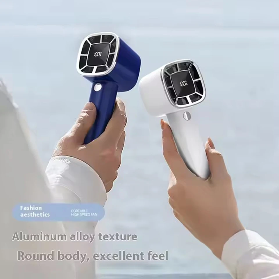 

New High-Speed Turbine Handheld Small Fan Outdoor Portable USB Rechargeable Brushless Fan JMF-5
