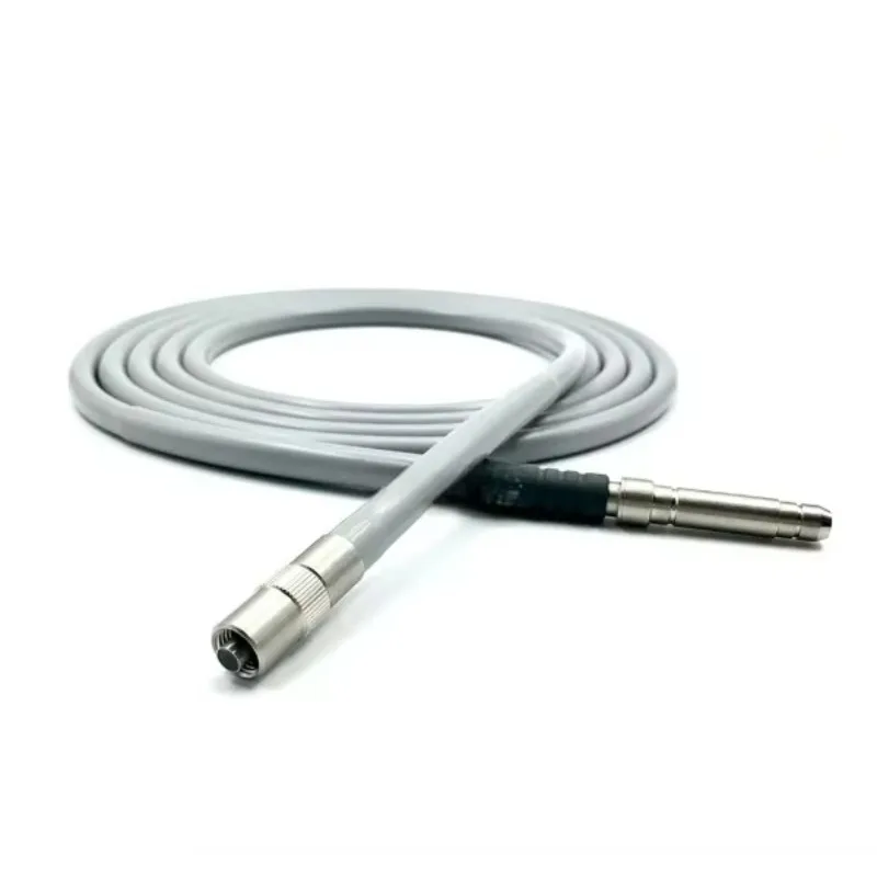 Câble à fibre optique pour source de lumière froide d'endoscope médical, Φ4x1800-3000mm, cordon d'éclairage pour microscope chirurgical autoclavable