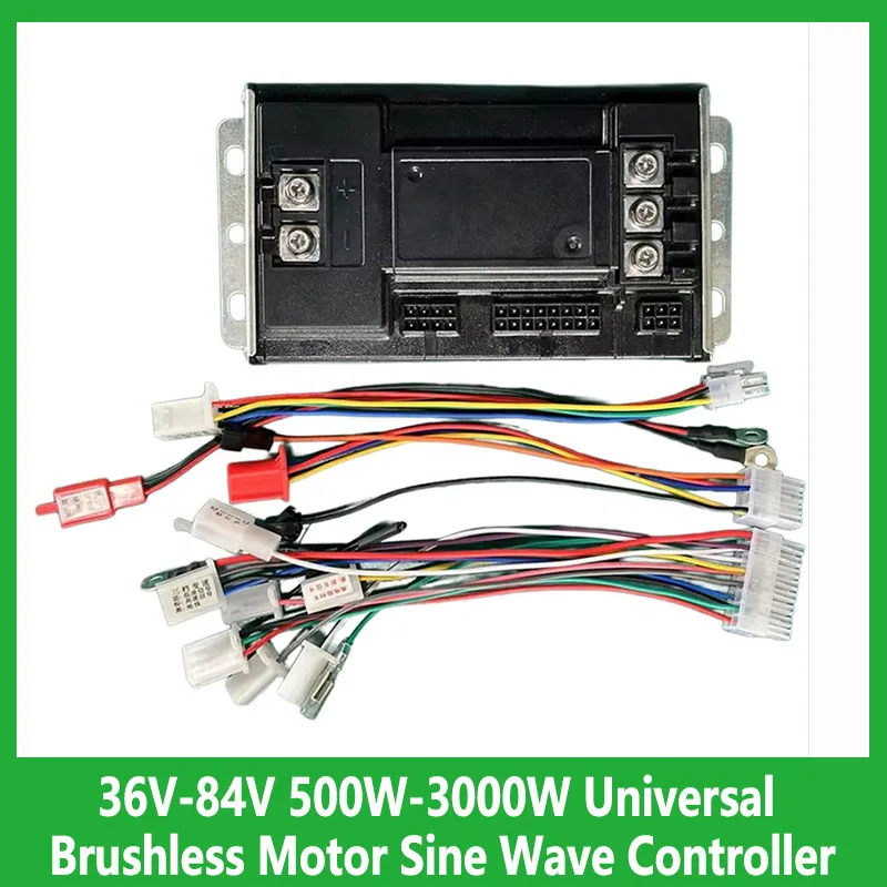 

36V-84V 500W-3000W Universal Brushless Motor Sine Wave Controller Mute The Third Mock Examination Driver For Electric Vehicles