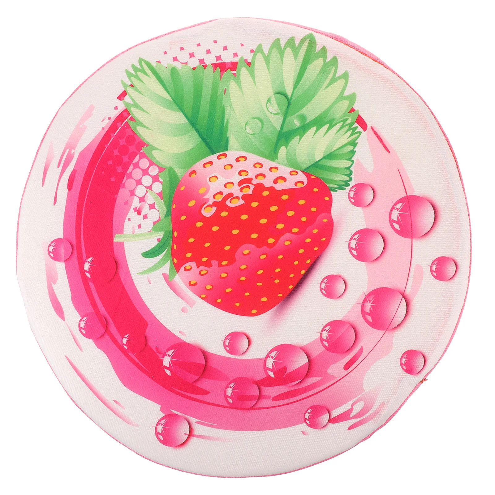 

33Cm 3D Strawberry Seat Cushion Pillow Soft Detachable Cover For Sofa Chair Home Office Decor Fruit Pattern Floor Pad