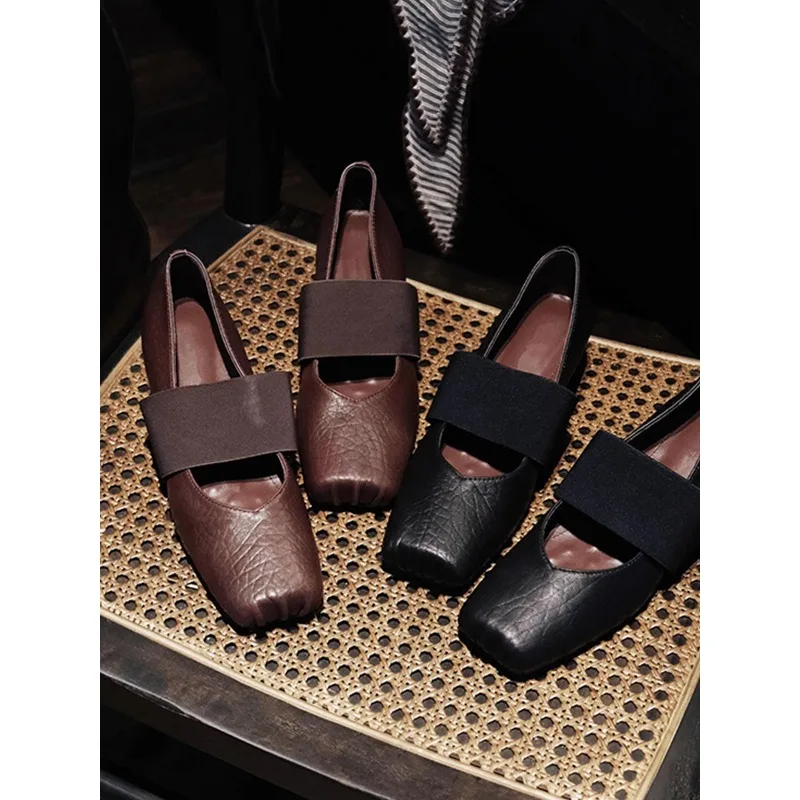 Novo estilo feminino sandálias de salto alto casual cinta elástica lolita mary jane sapatos plataforma de luxo sapato de salto baixo feminino