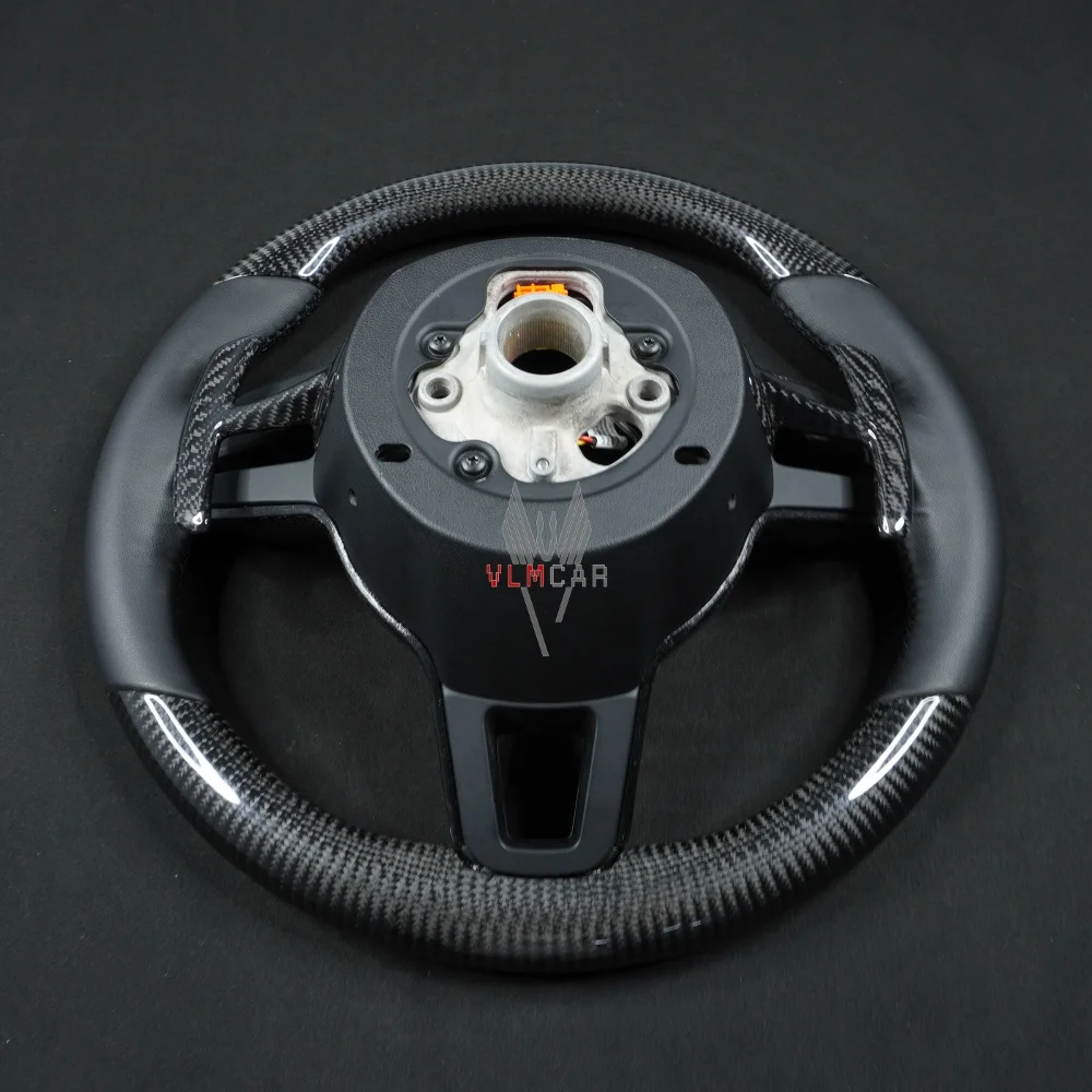 Carbon Fiber Steering Wheel for Porsche 991 Carrera Targa Turbo S GT2 RS GT3 2012 - 2019 Custom Interior Upgrade Replacement