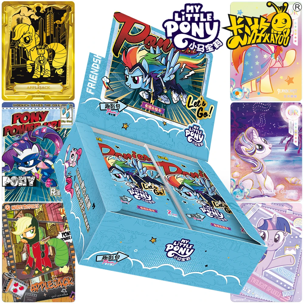 

Genuine Kayou My Little Pony Collection Card Friendship Is Magic Creative Animation Character Card Boys and Girls Hobbies Gifts