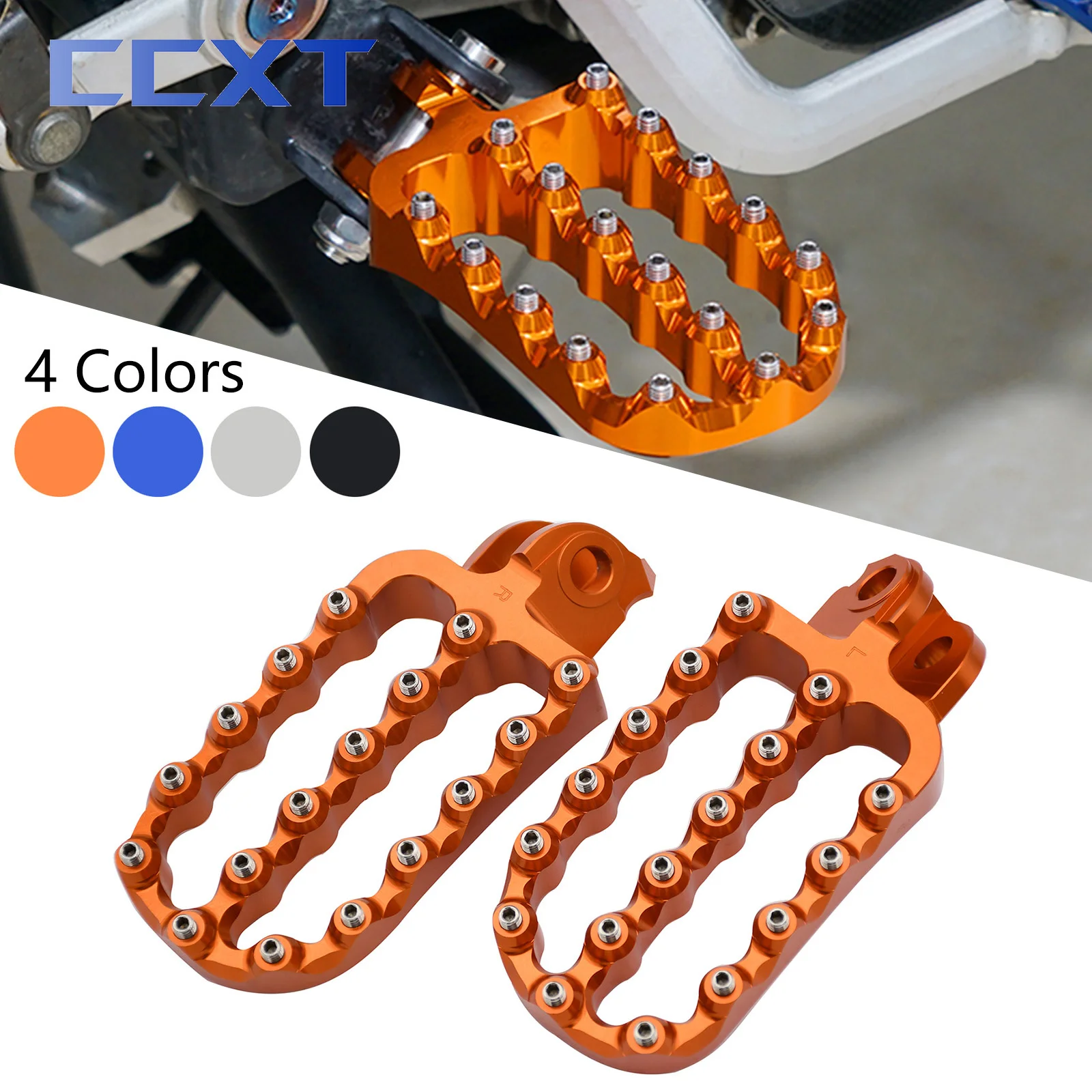 

Motorcycle CNC Foot Pegs Footrest Footpegs Rests Pedals For KTM 690-1190 Adventure Supermoto For XC XCF SX SXF EXC EXCF 125-500