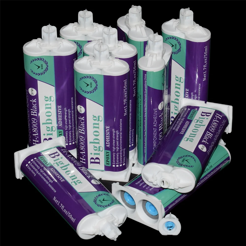 10 Stück 1:1 Epoxidharz 50ml Schwarz 5 Minuten Strukturkleber Dichtstoffe AB-Kleber Starker Klebstoff für 50ml 1:1 AB-Klebstoffpistolen – Detail 2