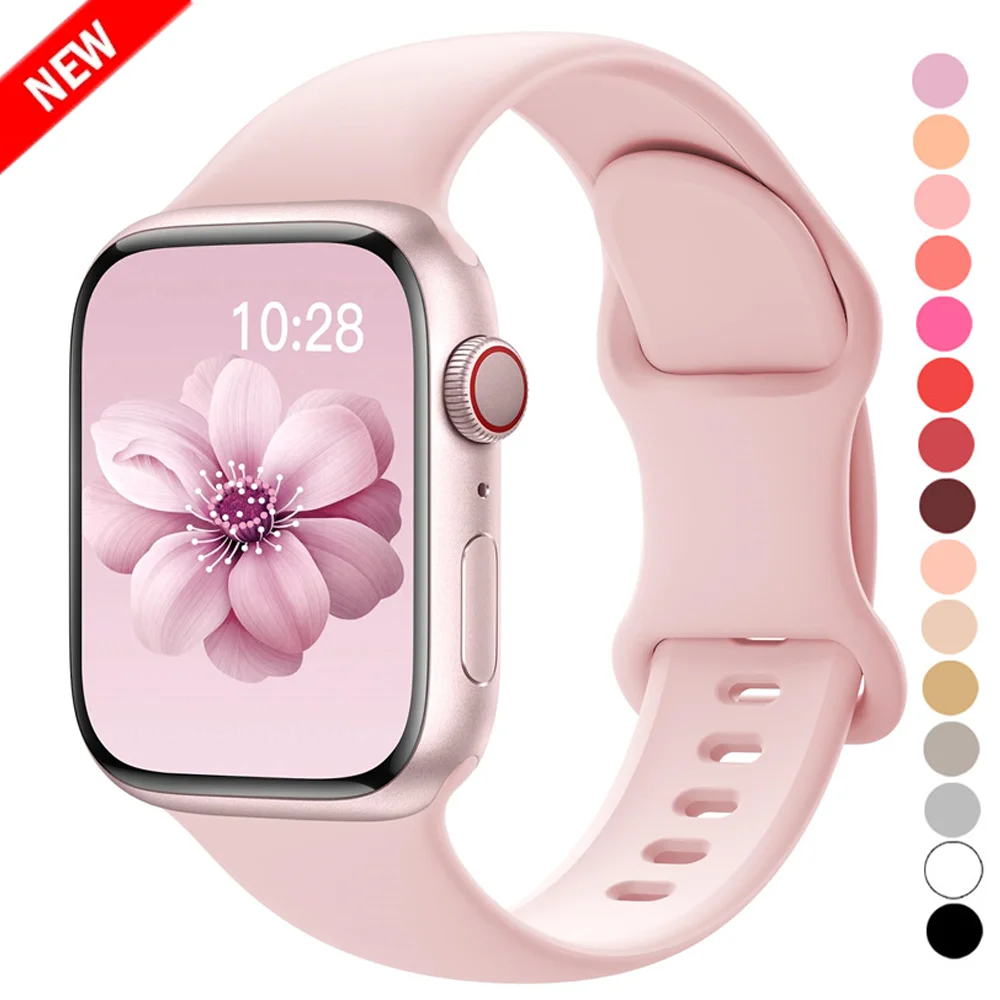 Cinturino sportivo in Silicone per apple watch Ultra 49mm series 9-8-7 41mm 45mm correa 44mm 40mm bracciale impermeabile iwatch 6 5 4 SE Strap