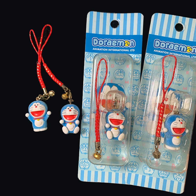 Kawaii Vintage Doraemon Phone Lanyard Cute Cartoon Anime Mobile Phone Chain Keychain Cellphone Pendant Camera Pendant