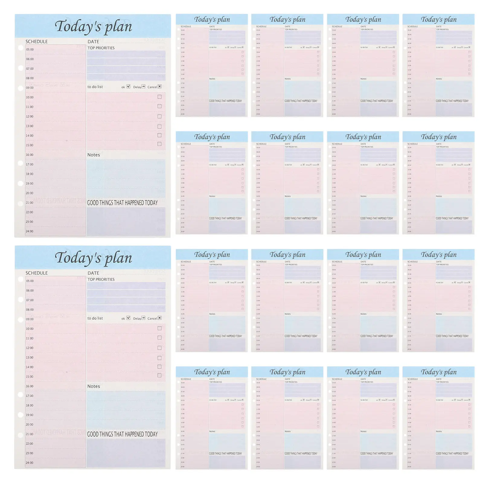 

2 блокнота A5 для ежедневного планирования на 2026 год, премиум-качество, для тайм-менеджмента, планирования времени, для офиса, дома, учебы, отслеживания целей, ежедневник