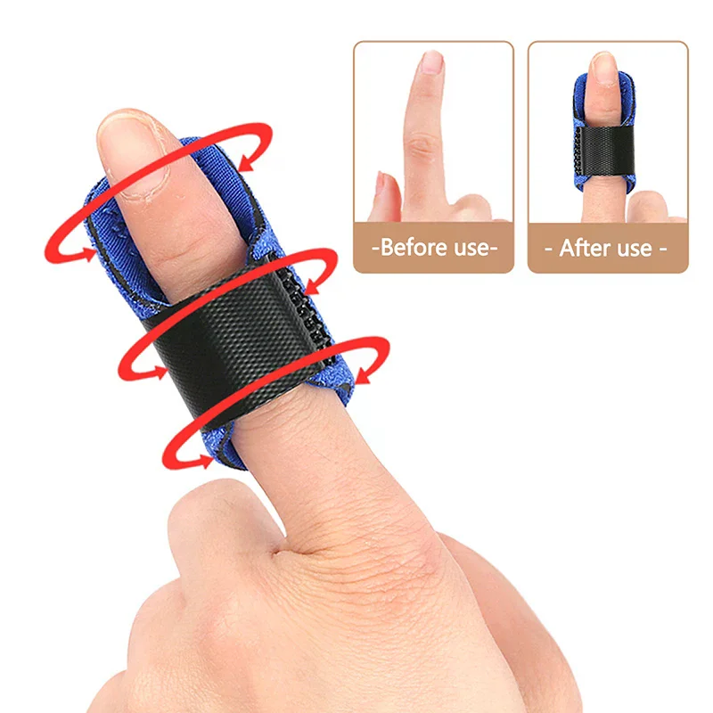 Trigger Finger Correction Splint Straightening Brace Adjustable Sprain, Dislocation & Fracture Finger Splint Corrector Support