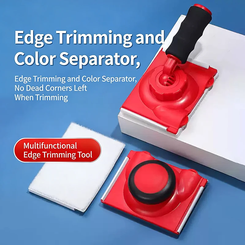 

Multifunctional Paint Edger Tool with Handle Pad Painter for Walls Ceiling Corner Painting Brush Edge Trimmer