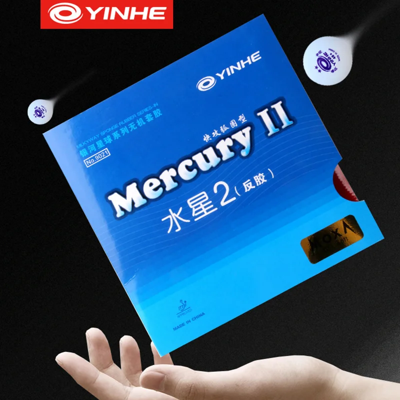 2026 Original YINHE MERCURY II Borracha de Tênis de Mesa Mercury-2 Allround Spin Control com Esponja para Ping Pong