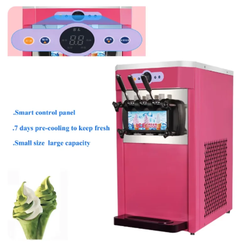 

Commercial Soft Serve Ice Cream Maker Vending Machine Small Desktop