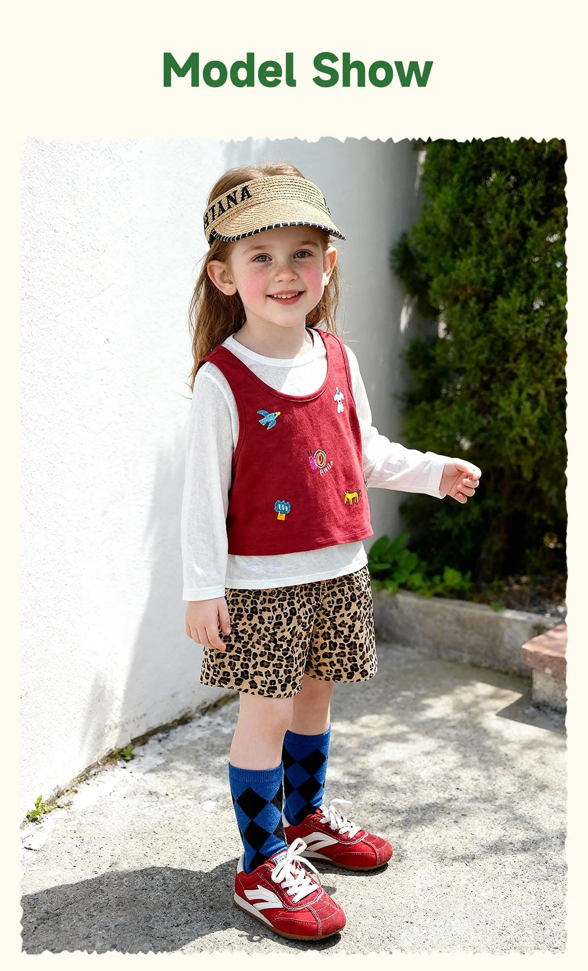 Amila 2026 Sommer-Kindershorts, energiegeladene, vielseitige Stile, Vintage-Kontrastfarbe, vielseitige, modische Freizeitshorts – Detail 9