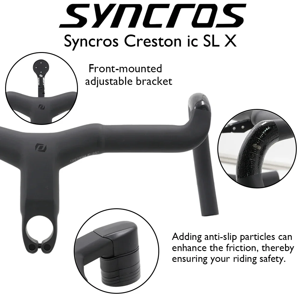 Syncros Creston iC SL X Carbon Integrated 31.8mm Cockpit for Frame