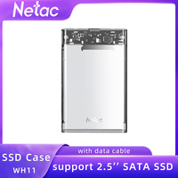 Netac SATA HDD SSD Case 2.5‘’ USB3.0  support UASP TRIM 5Gbps Micro-B Type-C 4TB Hard Drive Case Box for PC Laptop WH11