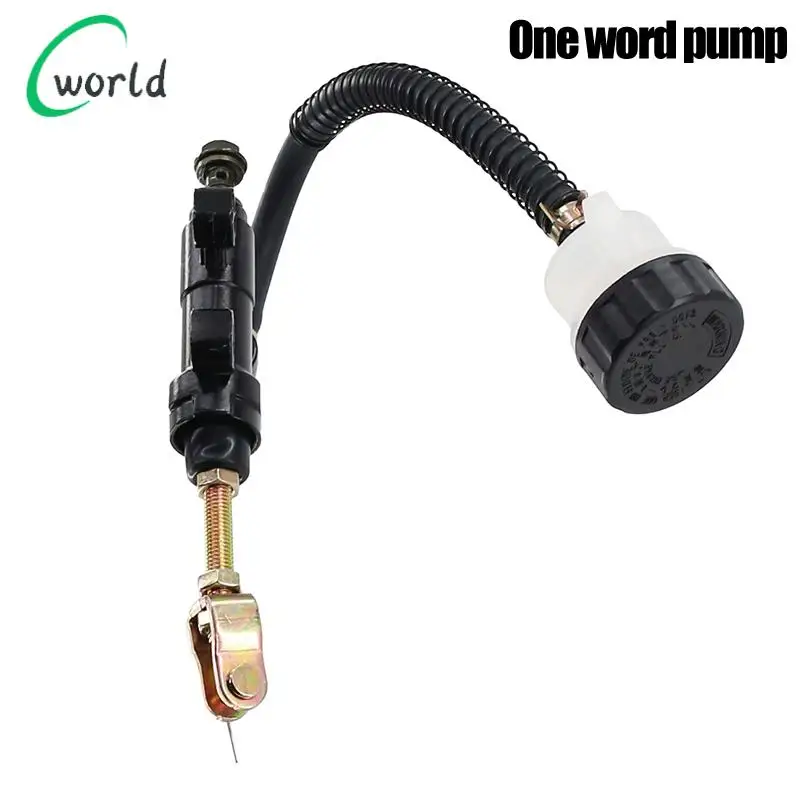 

Silver Rear Foot Brake Master Cylinder Pump Quad ATV Hydraulic With Reservoir For Pit Dirt Bikes Motorcycle