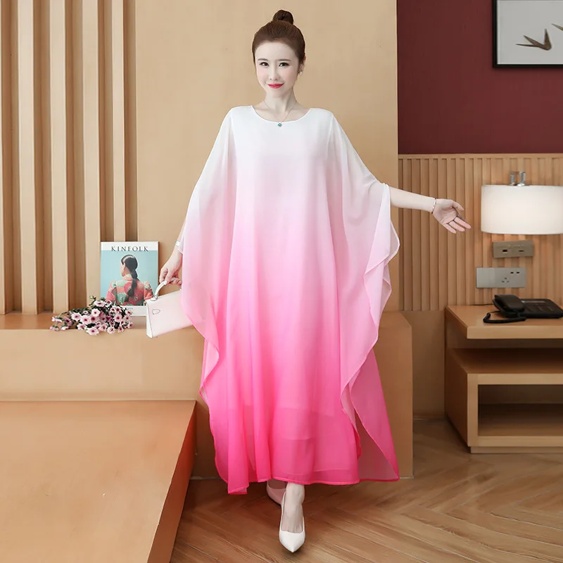 Chinese style women's clothing fairy spirit zen dance clothing loose dress ancient elegant long dress