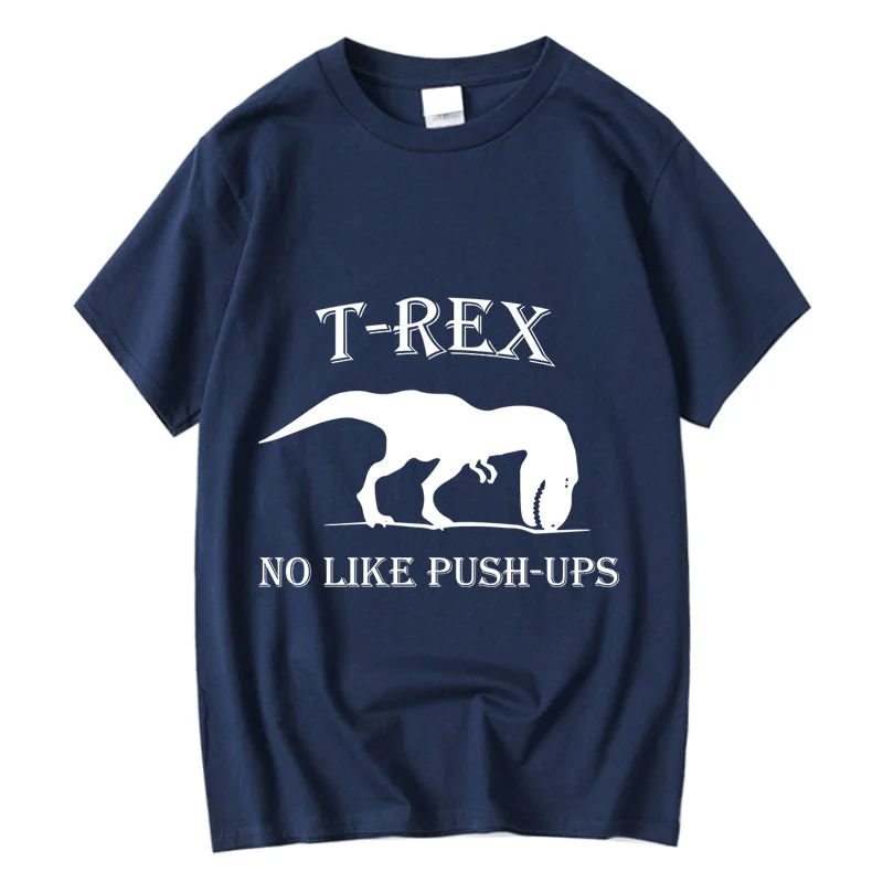 XINYI Men's T-shirt 100% Cotton Casual Funny Dinosaur Design Hand-painted Customizable Apparel for Men