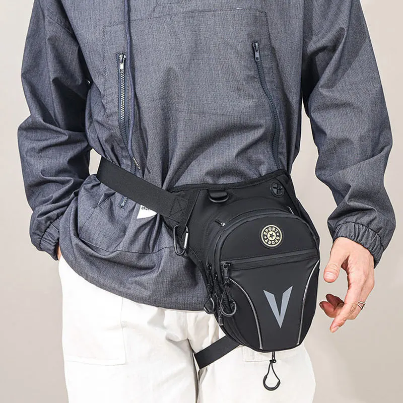 Bolso de hombro de moda para deportes al aire libre, bolsa pequeña de tela Oxford impermeable para hombres, ligero, cómodo y versátil