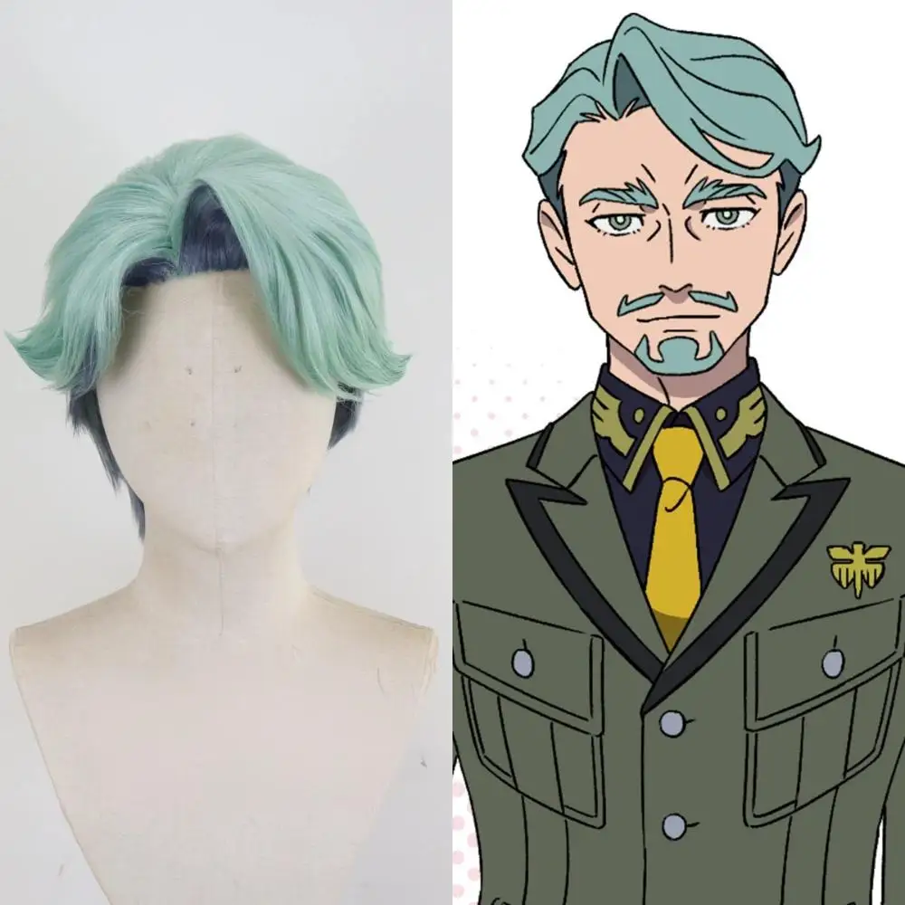 Hitzebeständige, individuelle Cosplay-Perücke für Io Fleming & Char Aznable – Mobile Suit Gundam Thunderbolt