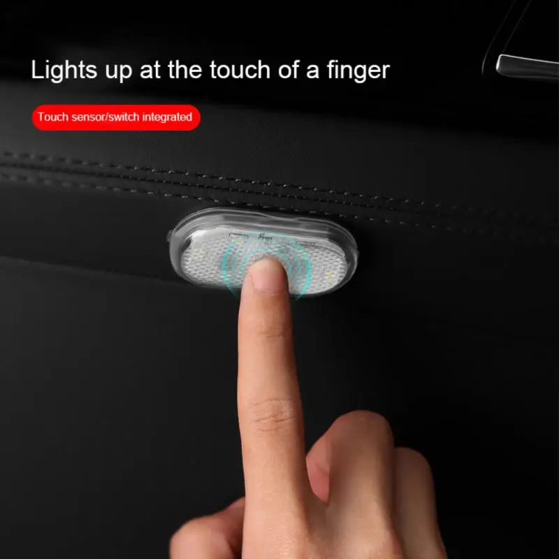 LED Car Styling Night Light Mini USB Charge Four Color Car Door Light Car Interior LED Sensor Light Touch Sensor Reading Lamp