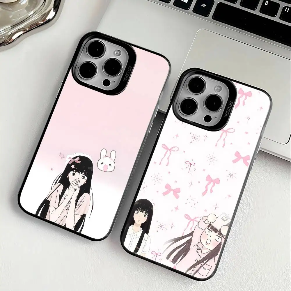 

Kwaii K-Kuronuma S-Sawako Phone Case For Apple 11 12 13 14 15 16Pro Max Plus Protect Plating Phone Cover