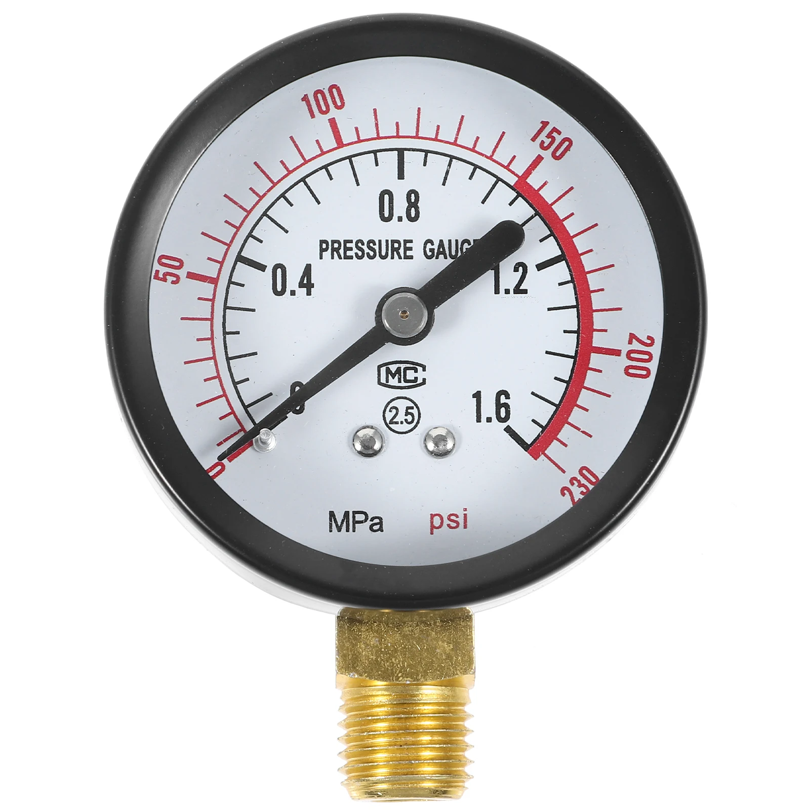 

Popcorn Machine Pressure Gauge Air Compressor Meter Oil free Portable Compact Metal Easy Install Reliable Performance