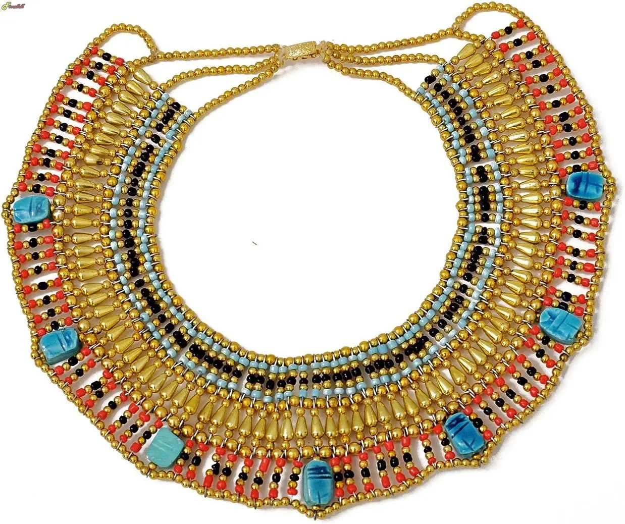 Women Halloween Cleopatra Costume Necklace Egyptian Collar Necklace Design Costume Accessories