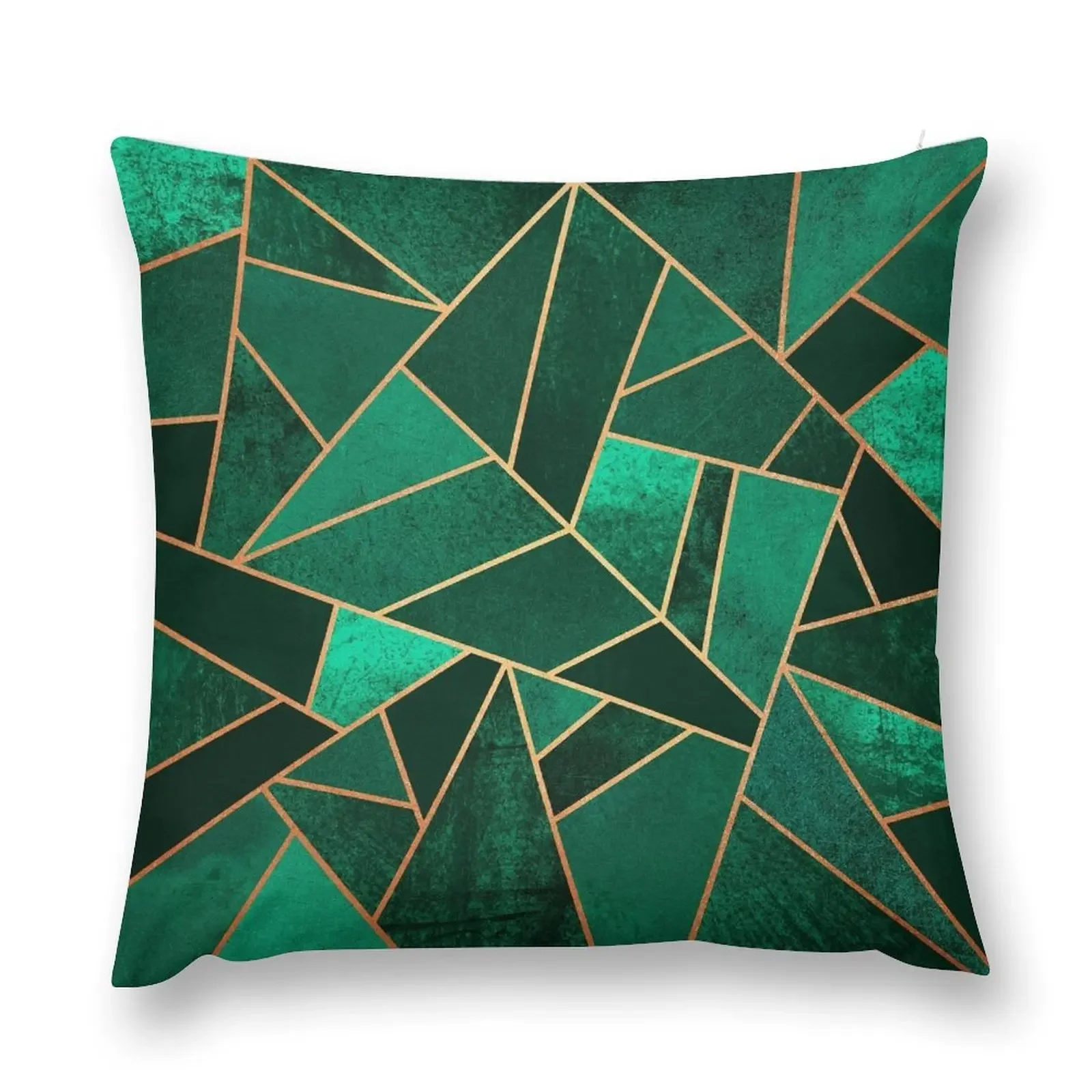 

Emerald and Copper Throw Pillow Plaid Sofa covers for pillows Pillow Case pillow