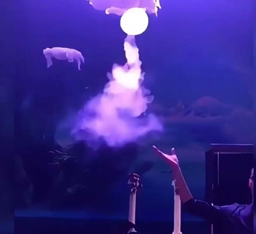 قنديل البحر السحري فقاعة عرض مسرحي الدعامة لعبة سحرية مائية للاحتفالات الحفلات الكبيرة حيل الساحر متعة للأطفال