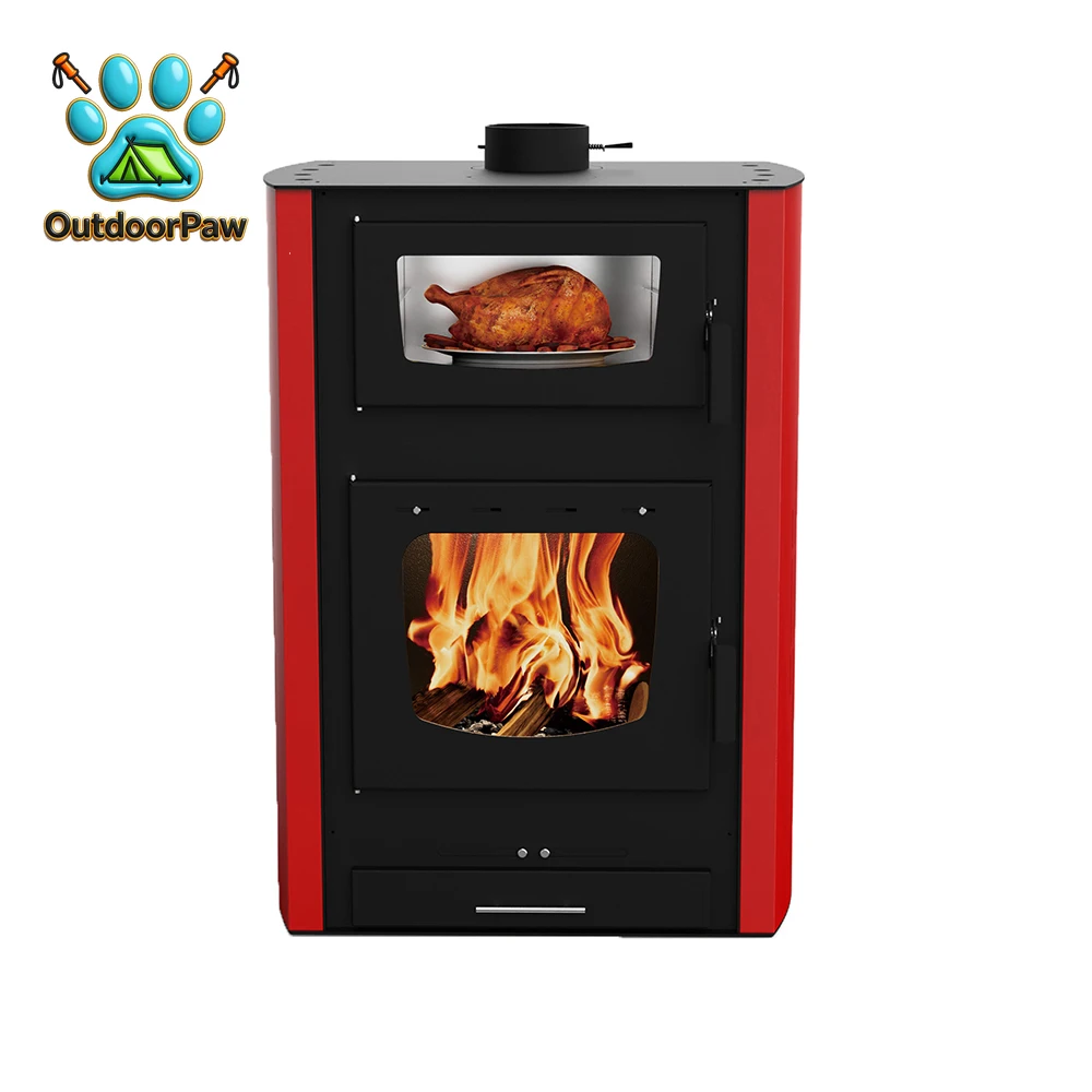 RC3001A  European Style  Wood Burning Stove Wood Stove With Oven and Water Heater Wood Boiler Stove for Cooking